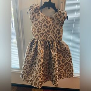 Rare Editions Brown Leopard Print Dress